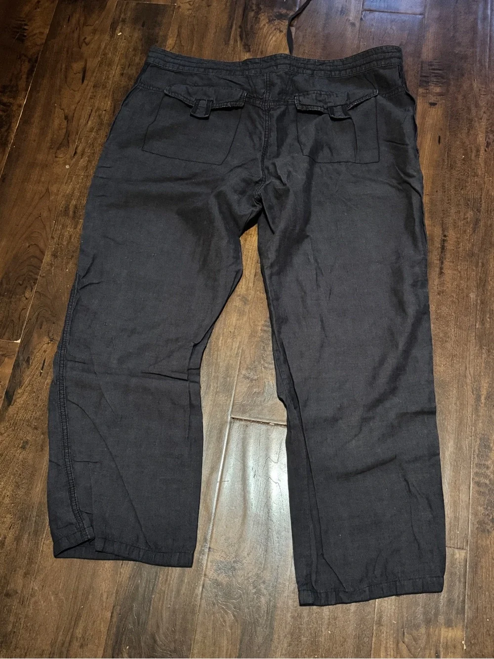 Joe's Jeans Men's Navy Drawstring cotton/linen pants